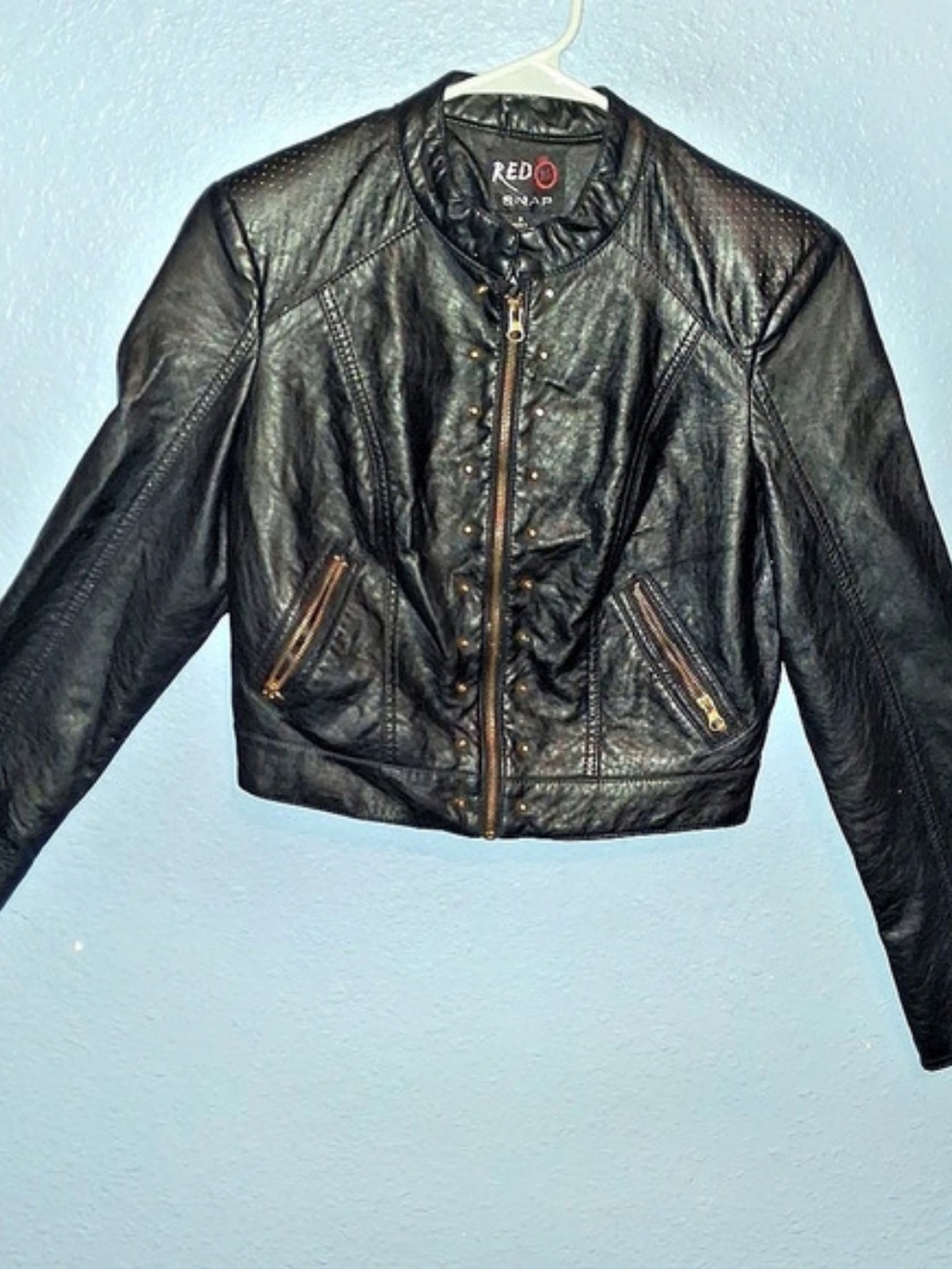 Red by Marc Ecko Women'Small Black Moto Jacket Size Small